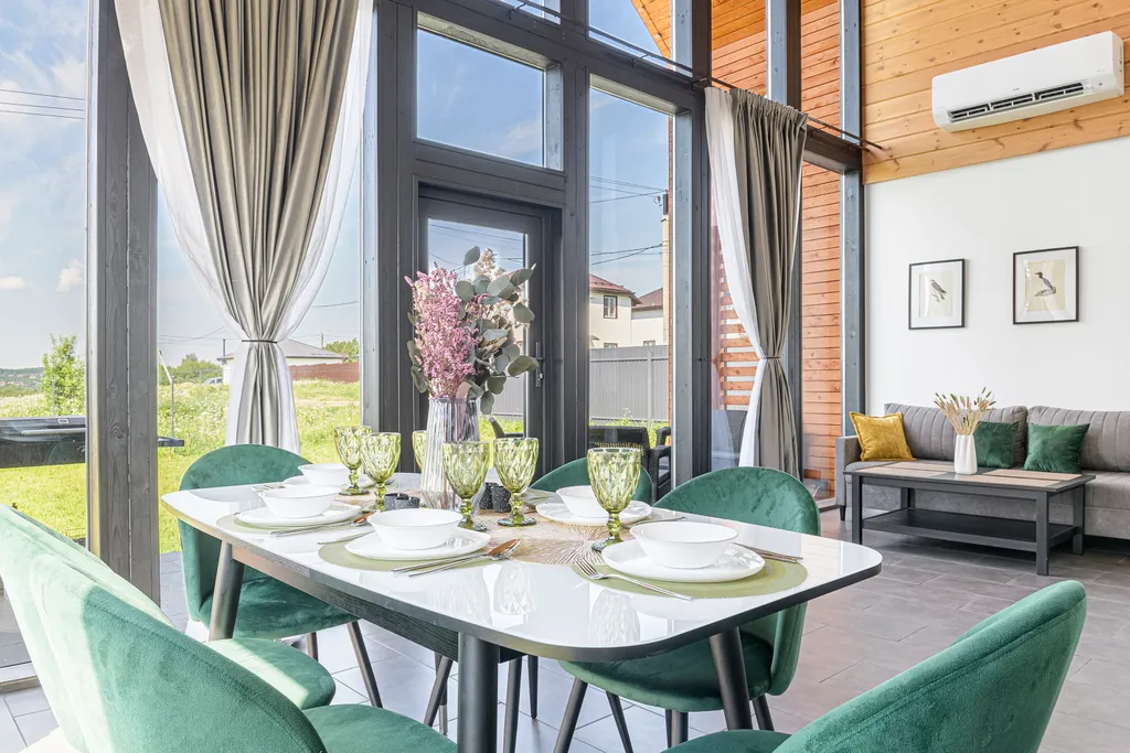 Современный барн с панорамными видами вблизи Сорачан