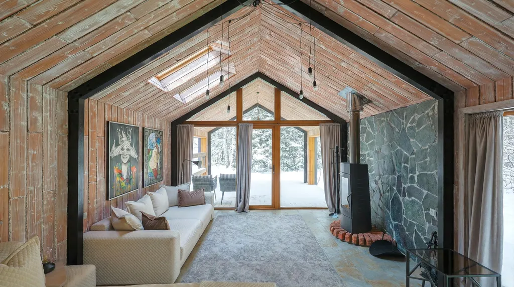 Домик 19 (barnhouse с камином и террасой) 75 м2