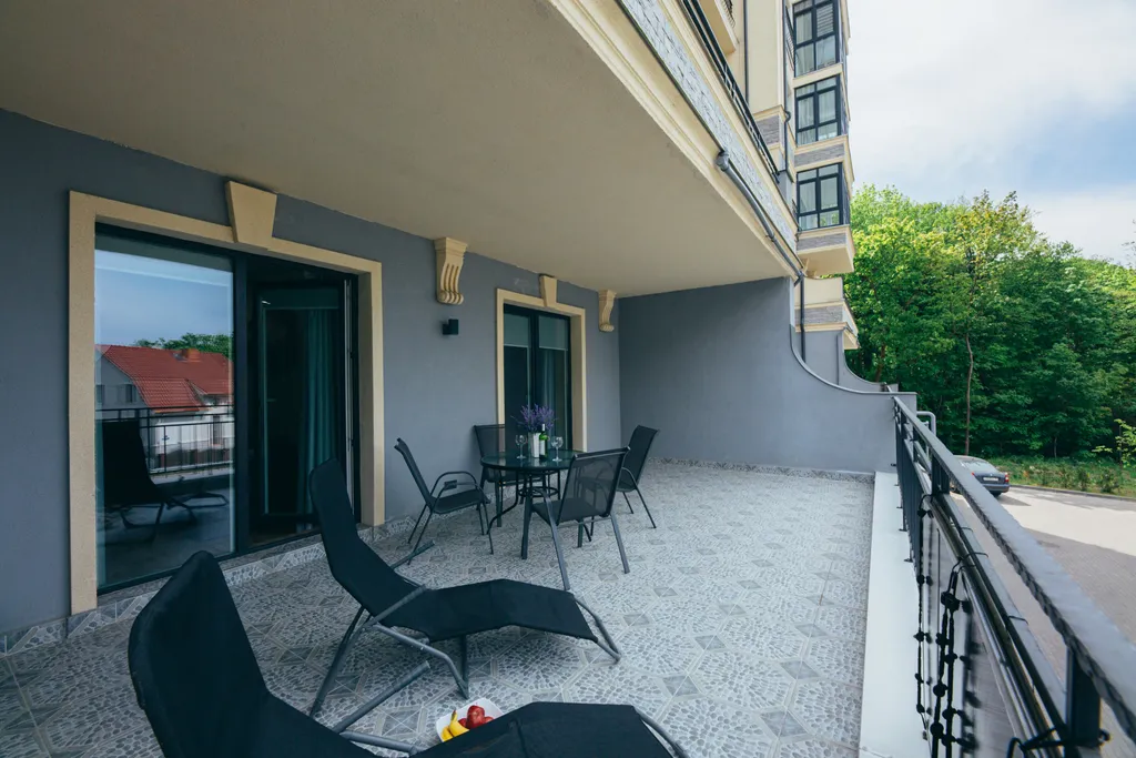 Квартира Olive marine resort с видом на море и большой террасой