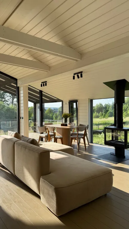 Коттедж Эксклюзивный дом с видом на шикарные закаты с сауной и купелью — Семеновское