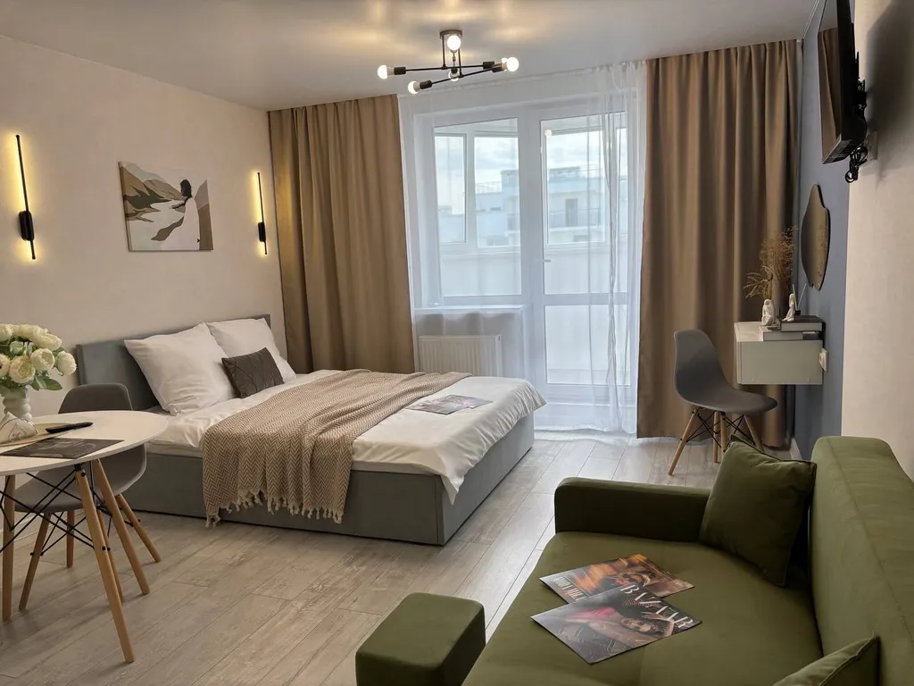 Квартира Квартира Эксклюзивная студия «Облако» рядом с самарскими термами — Самара