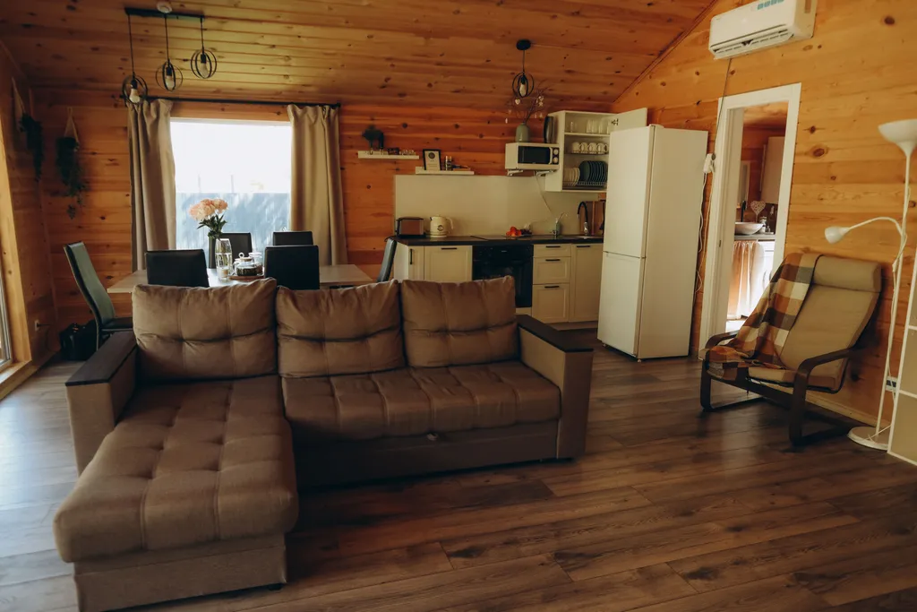 Уютный дом у леса с баней и чаном