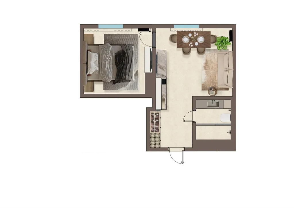 1-комнатная Квартира