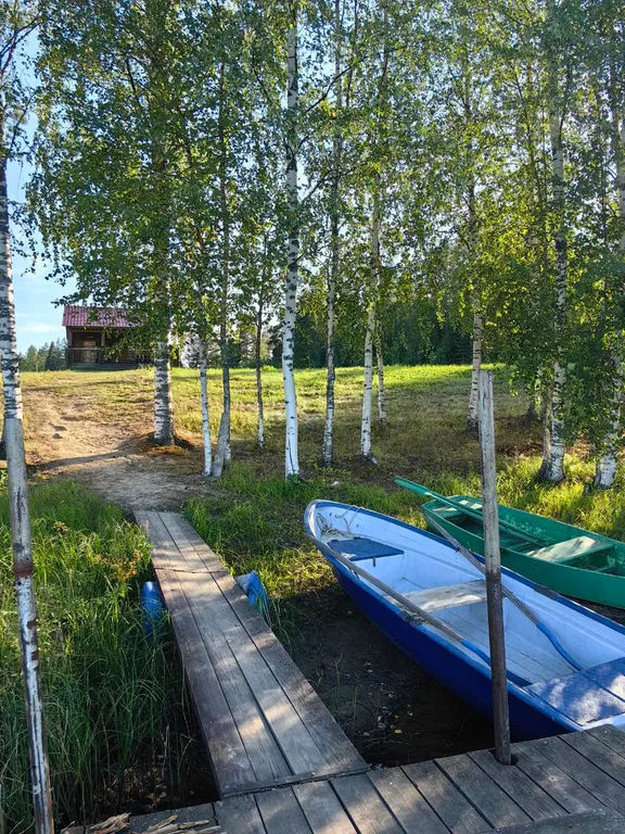 Домик в живописном месте у воды