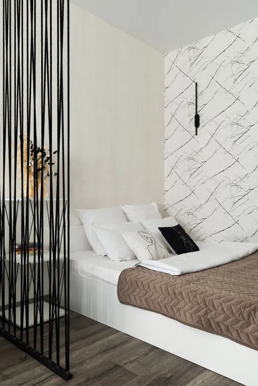 Прекрасная стильная квартира Инь янь