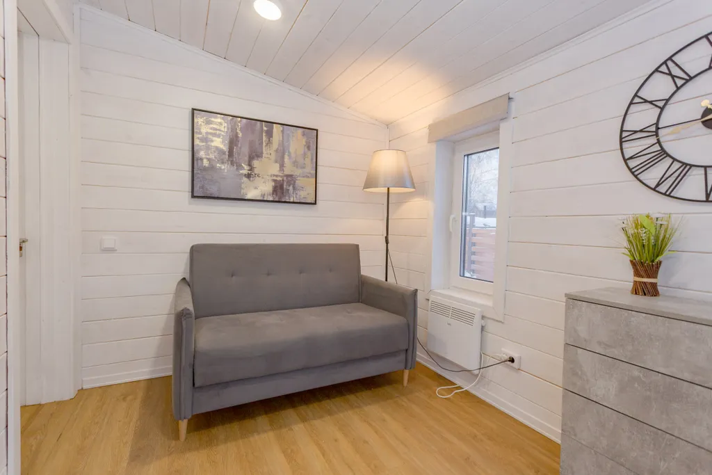 Скандинавский уютный домик с баней Око в черте города