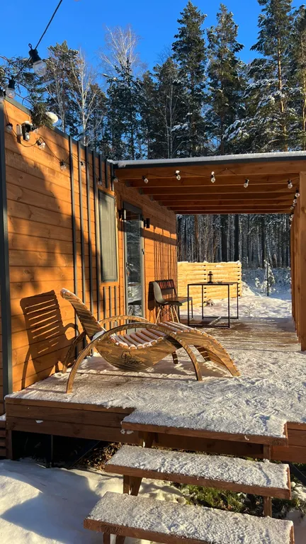 Домики с баней и чанами в Верхнем Дуброво