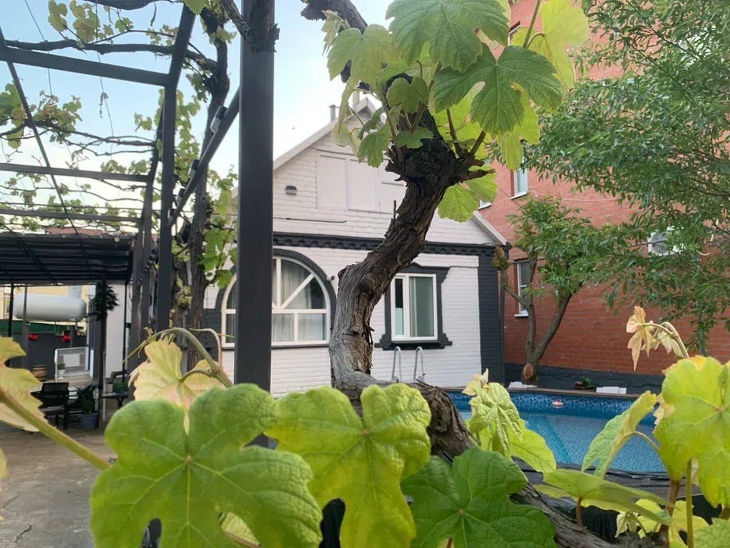 Дом сапфир с бассейном в центре