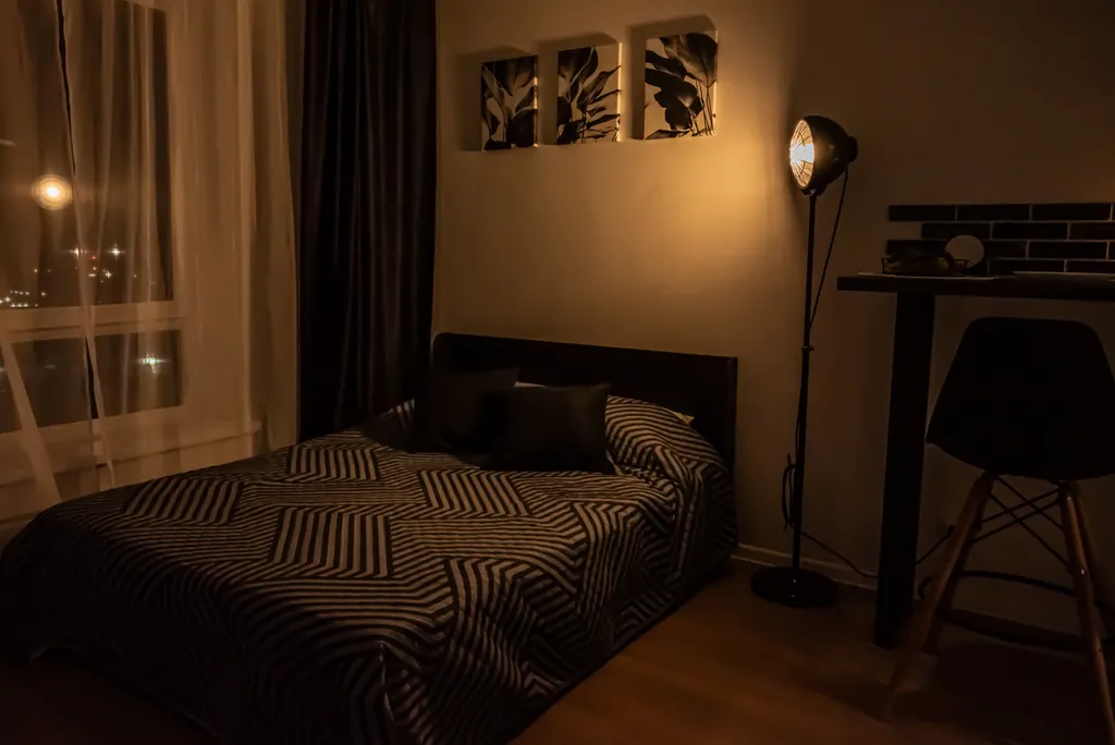 Уютная, красивая квартира-студия The Room Black