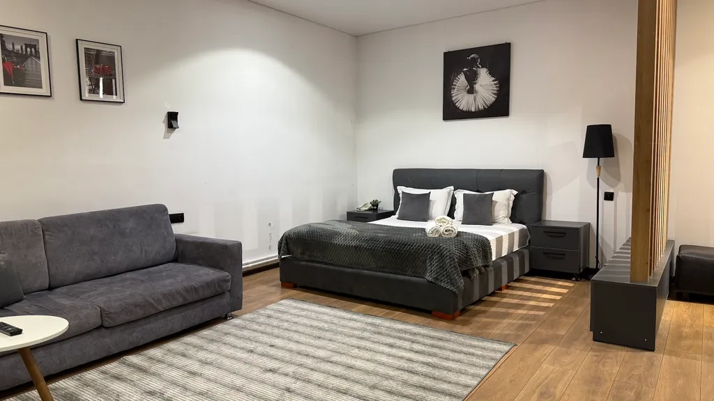 Квартира Апартаменты с террасой с видом на город и горы — аренда посуточно в Алматы