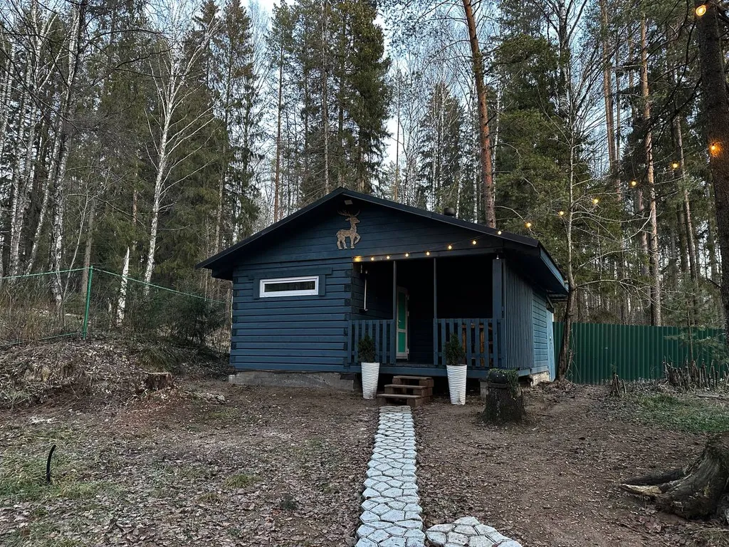 Дом в черте города в лесу