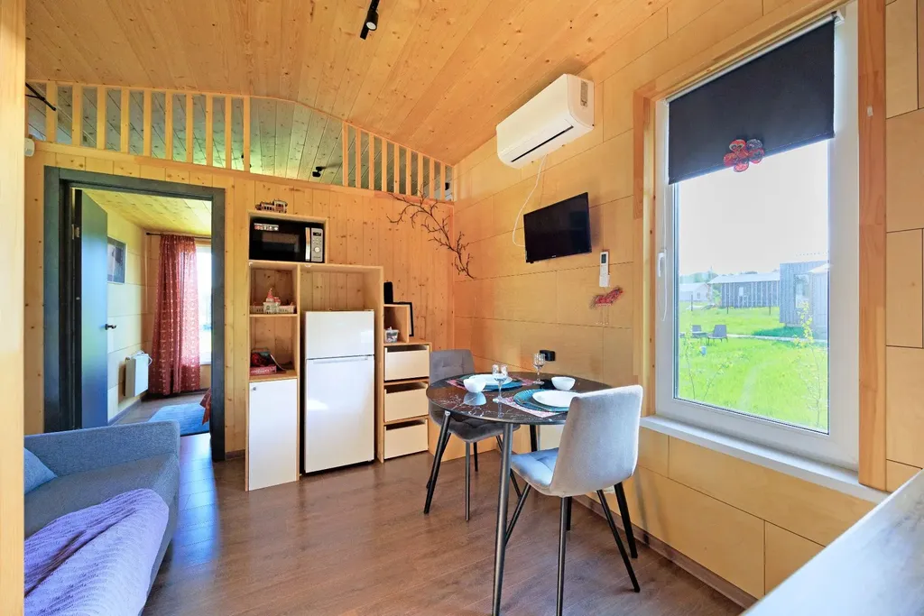 Дом 37m2 — чан, терраса, кухня-гостиная