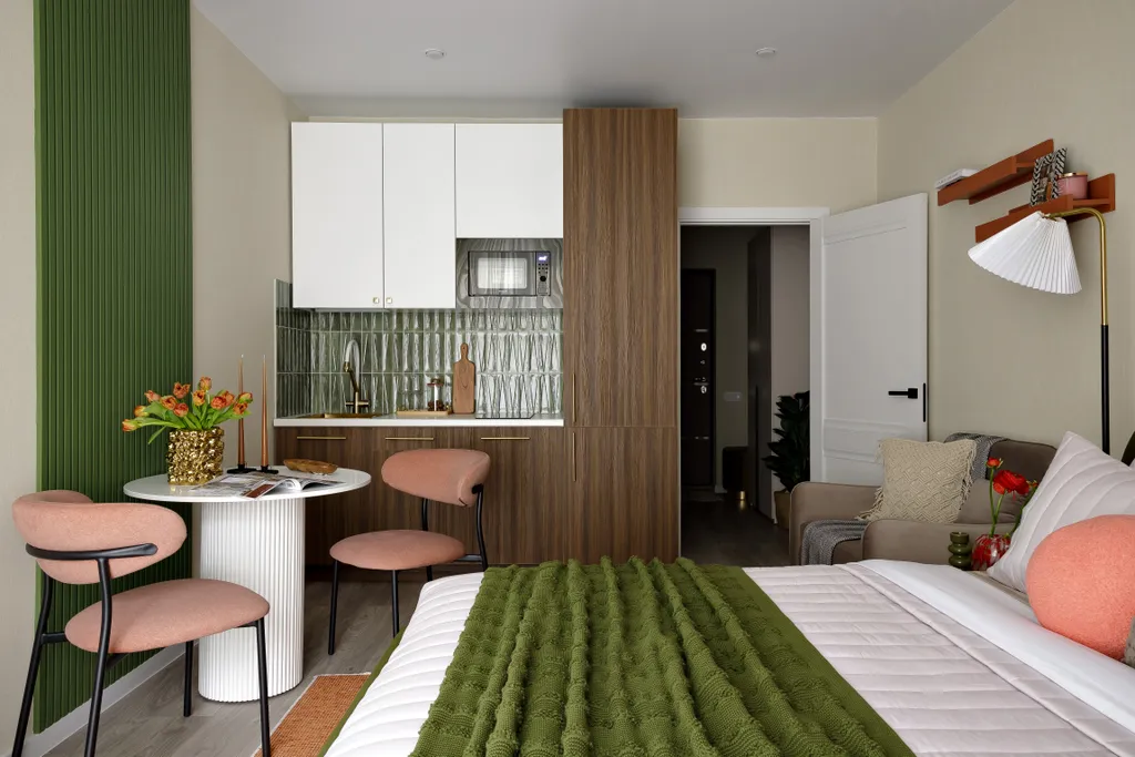 Уютная студия с балконом в Сочи