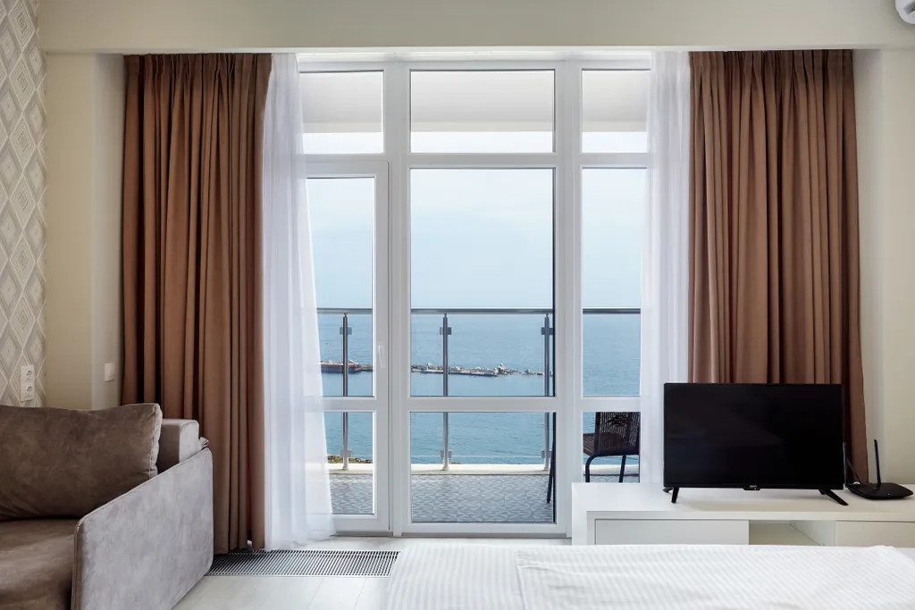 Уютная студия с видом на море