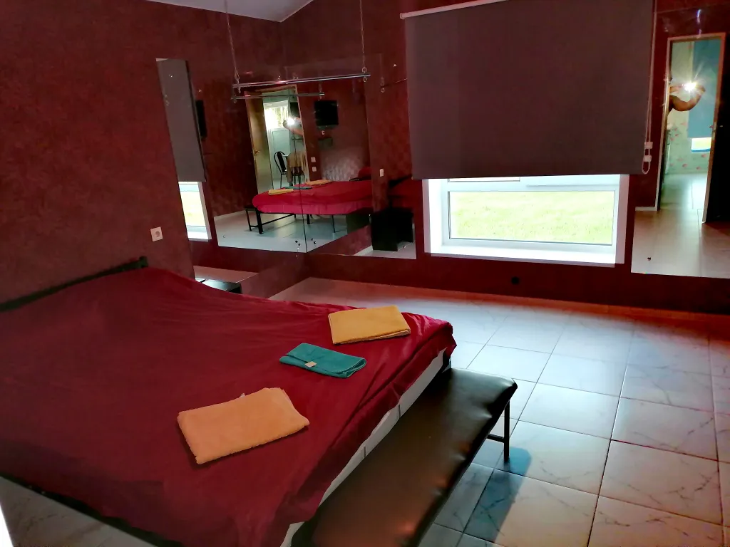 Новый дом с сауной возле леса