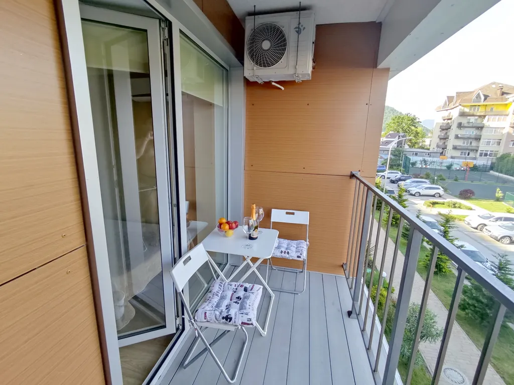 Уютная квартира-студия на самом берегу Черного моря в элитном ЖК