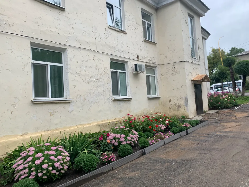 Студия в центре, два раздельных спальных места.