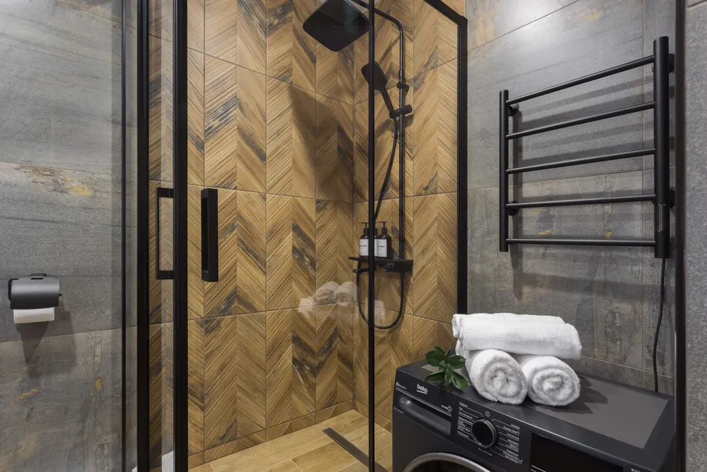 Стильная Amber Studio с видом на озеро