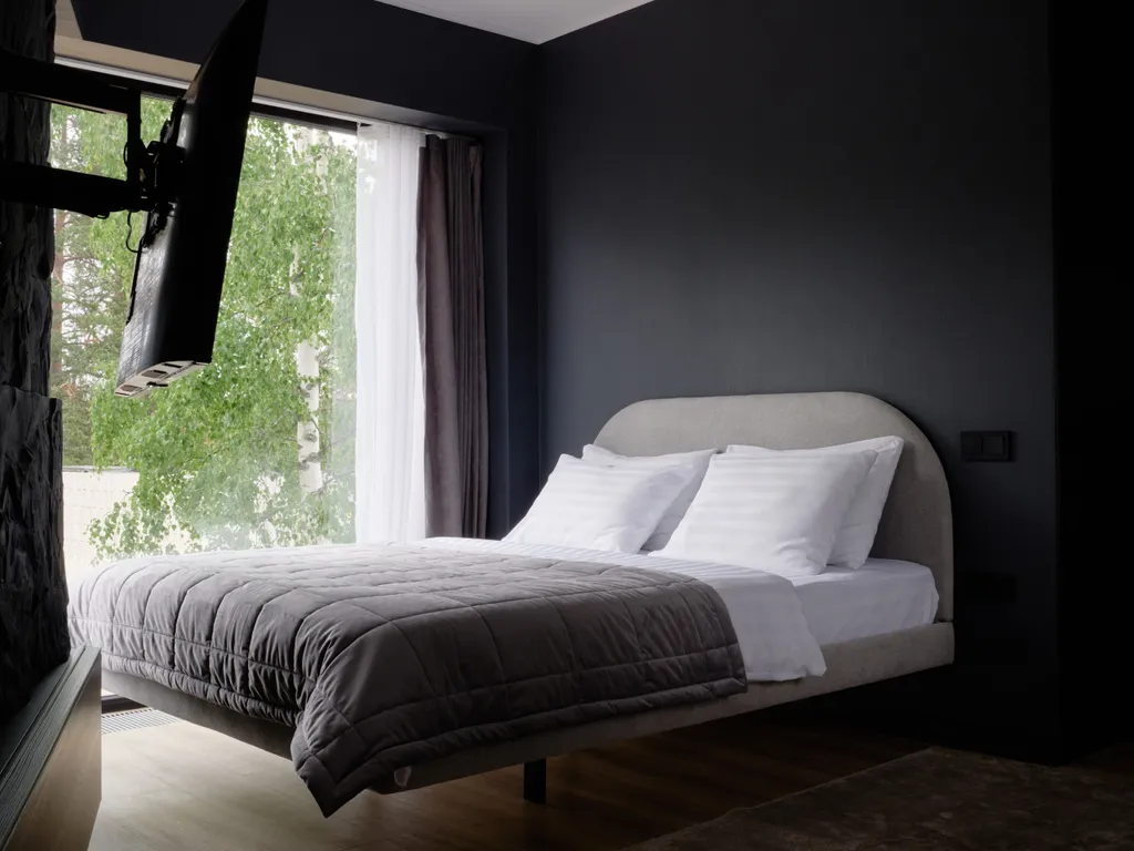 Апартаменты с панорамными окнами с видом на реку Вуокса