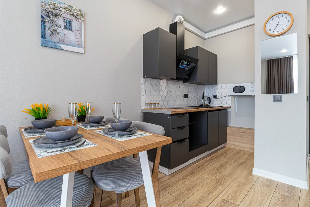 Просторная студия для спокойного отдыха