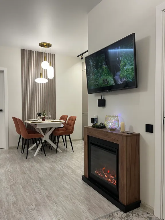 Парадиз lux с камином однокомнатные апартаменты в центре города