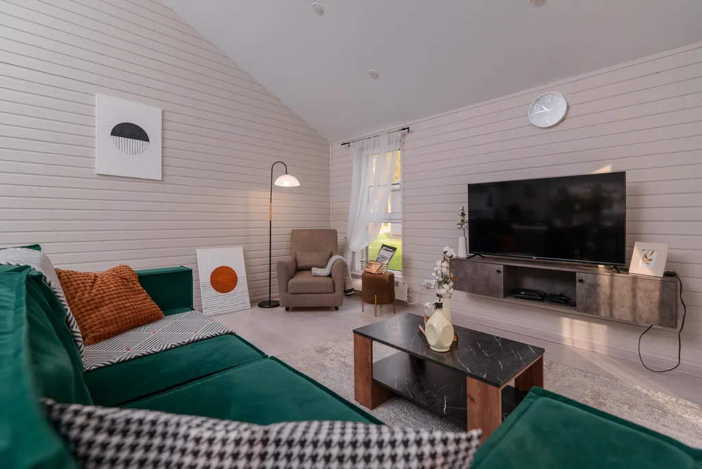 Уютный дом с 3 спальнями и кухней-гостиной