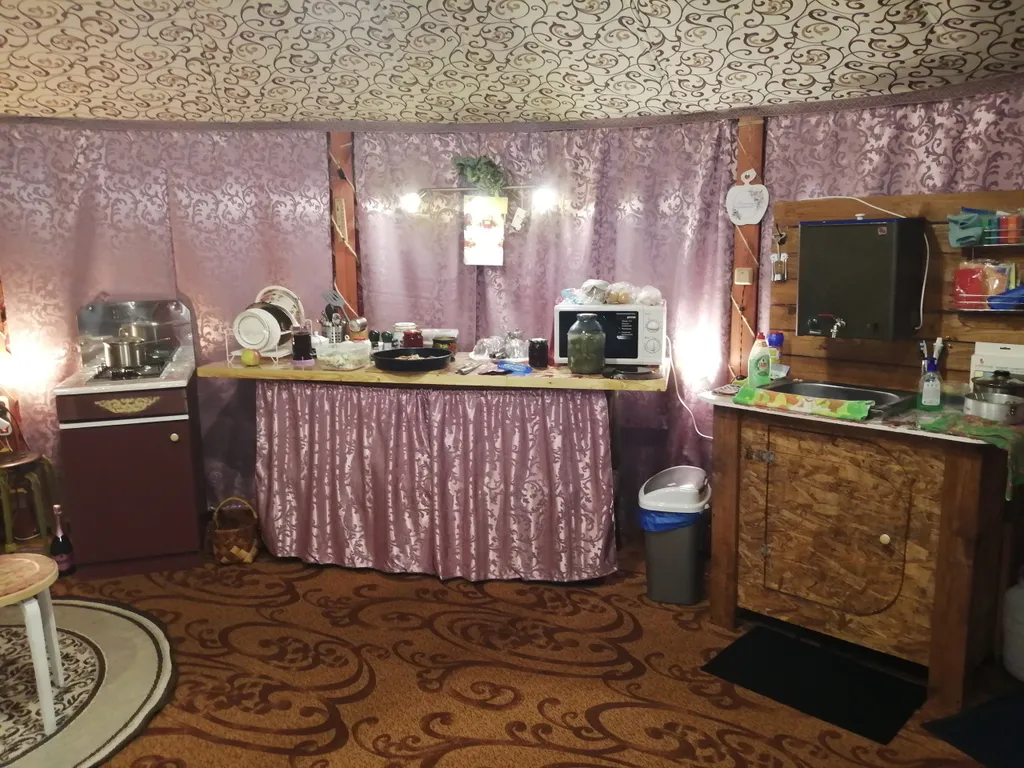 Настоящая Монгольская зимняя юрта