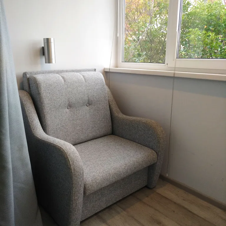 Студия с видом на море и зоной барбекю