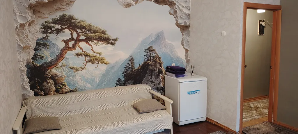 Двухкомнатная квартира с видом на горы и балконом — аренда посуточно в Домбай