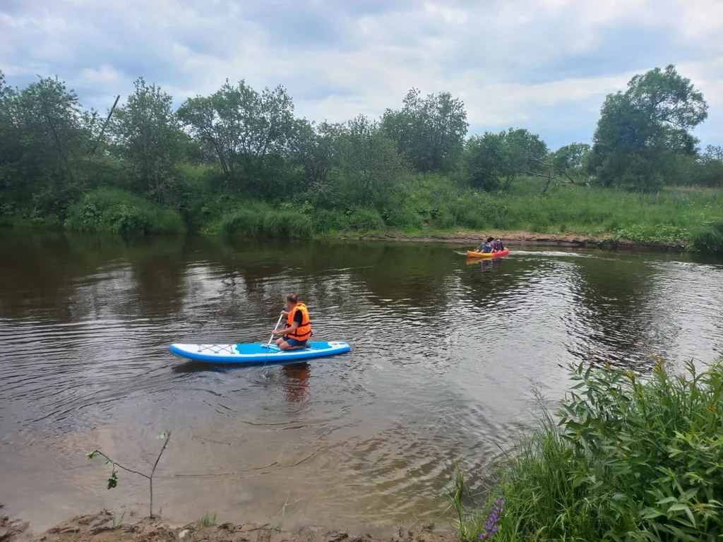 Коттедж Атмосферный Лесной домик, баня на дровах, чан на берегу реки в лесу — Старово