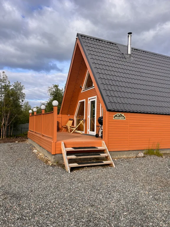 Домик а-фрейм на участке 10 соток