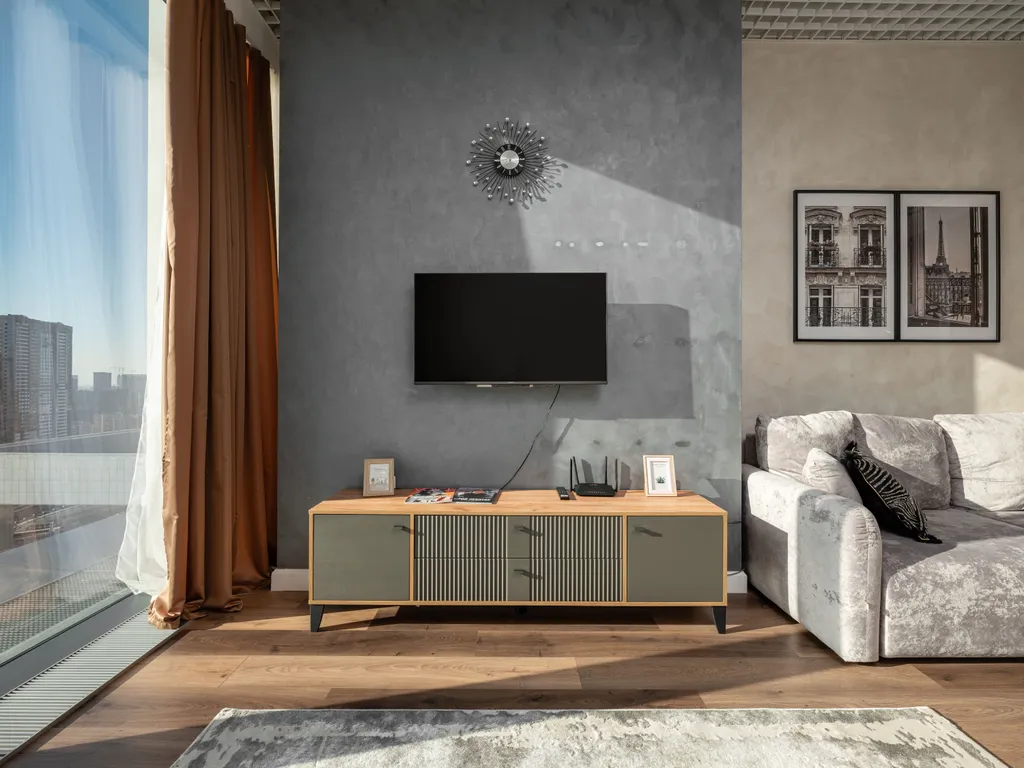 Neva Shedar 28 этаж 51 м2 панорамный вид на город. Шикарный закат.