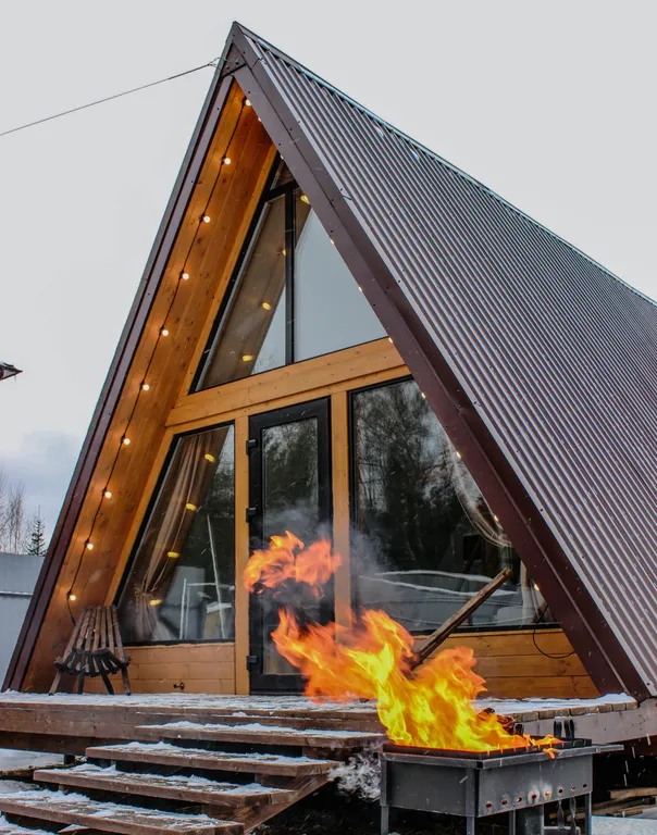 Коттедж Уютный дом афрейм рядом с лесом, близко от города — Марьино