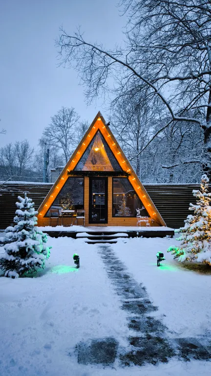 Дом в стиле Афрейм Дача у Горы