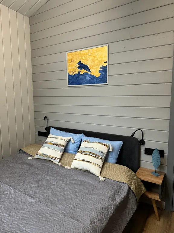 Коттедж Уютный коттедж с сауной и купелью — Бугры