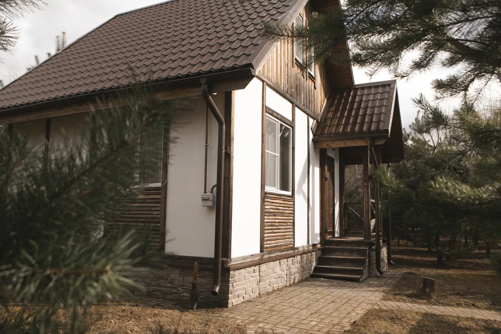 Двухэтажный дом за городом в Тарусском районе