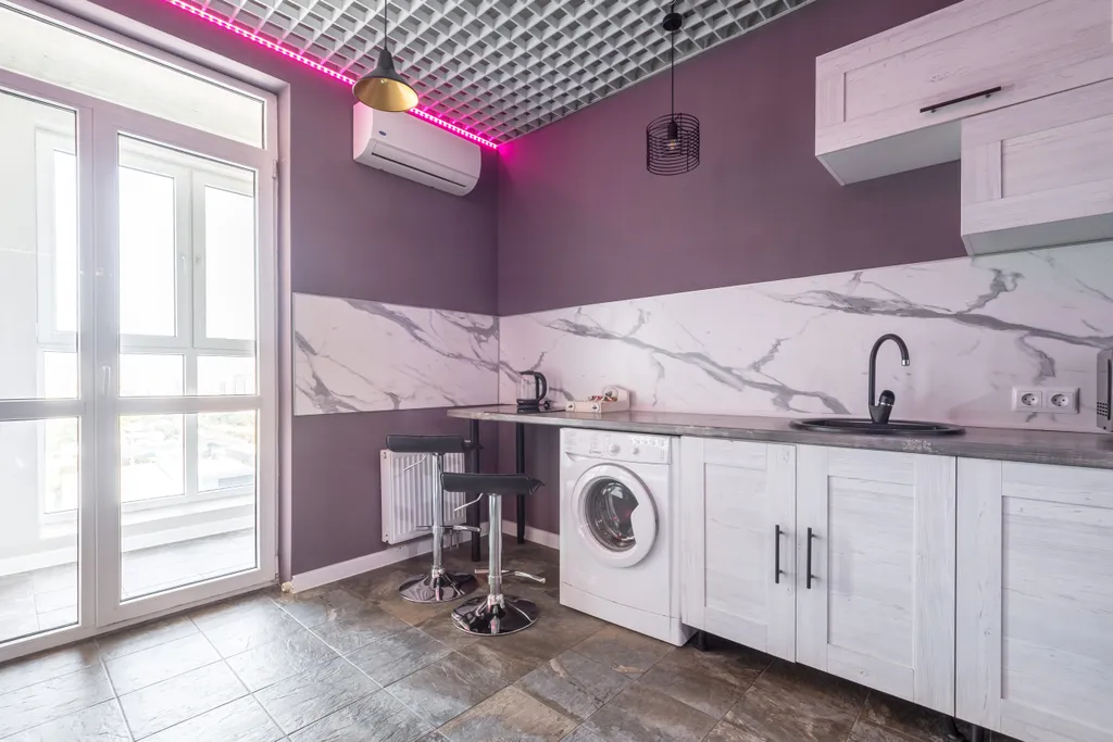 Loft с авторской планировкой, качелью с видом на город в ЖК БОльшом