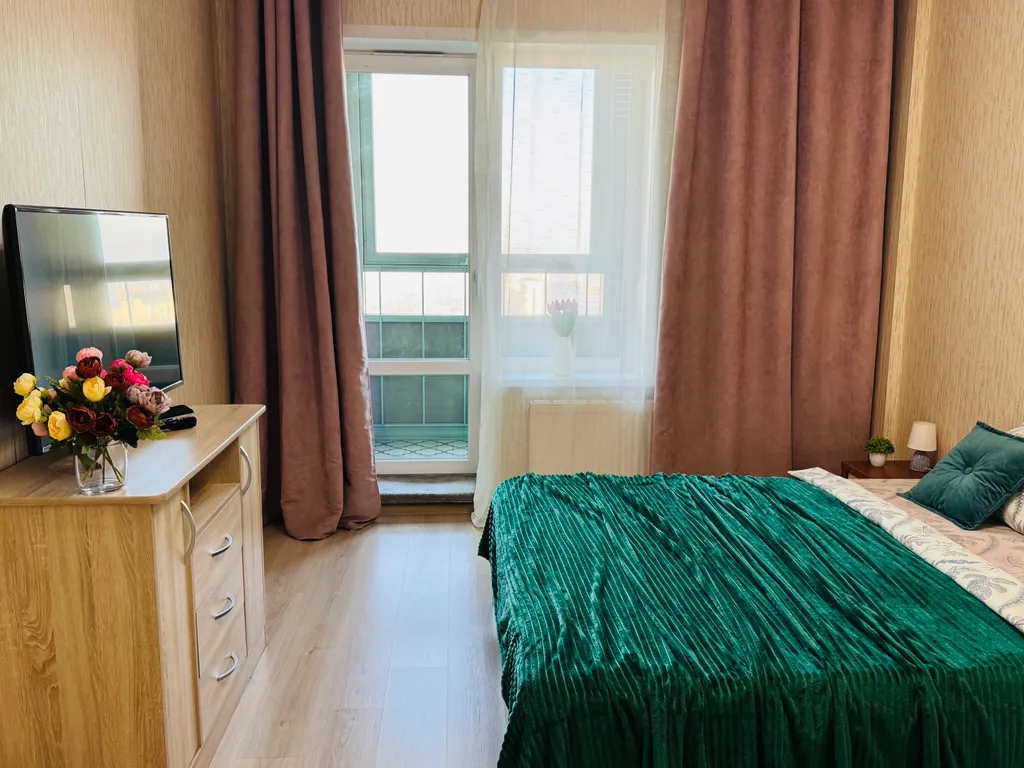 Просторная евродвухкомнатная квартира рядом с парком Горького