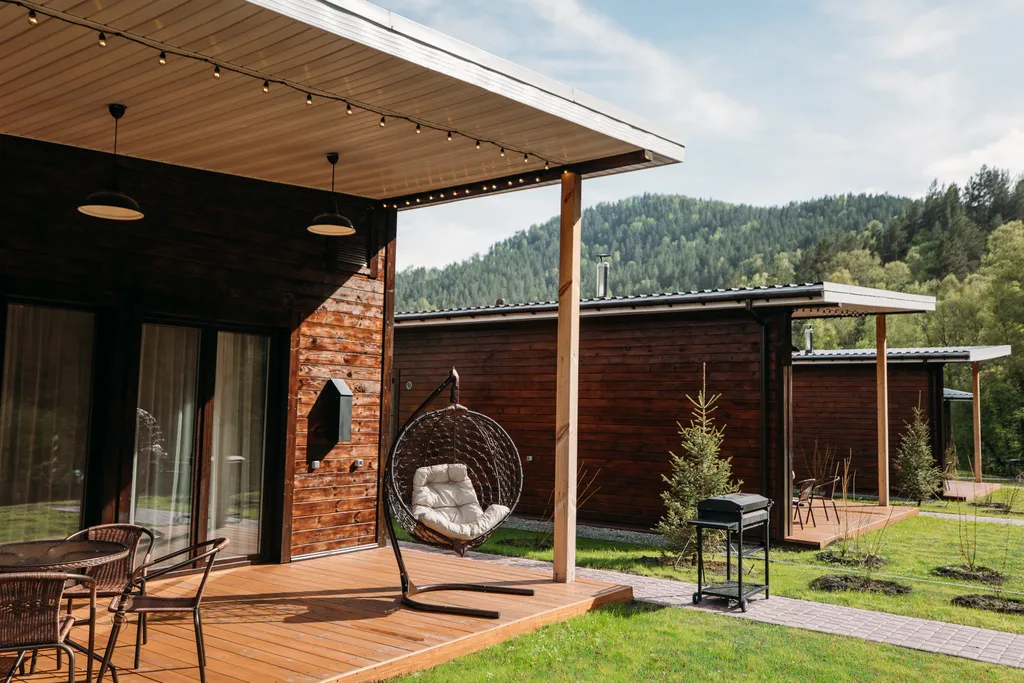 Дом люкс с 2 спальнями и камином