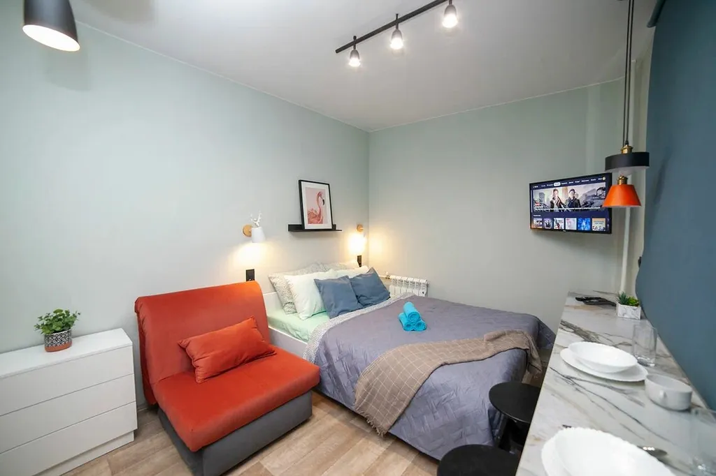 Квартира Уютная трехместная студия для комфортного проживания — Новосибирск