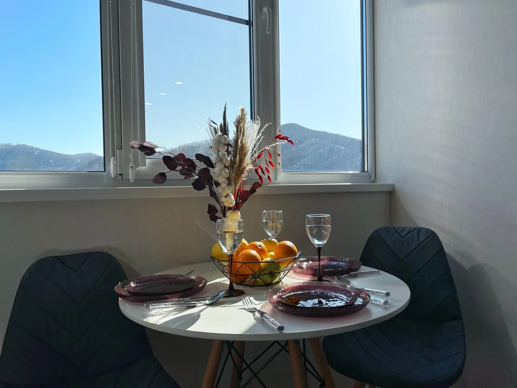 Студия в 3 минутах до моря с видом на горы