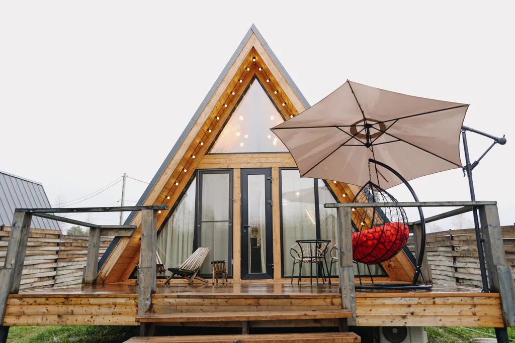 Комфортный дом с видом на лес