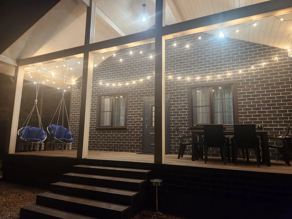 Коттедж в Forest house с сауной в лесу