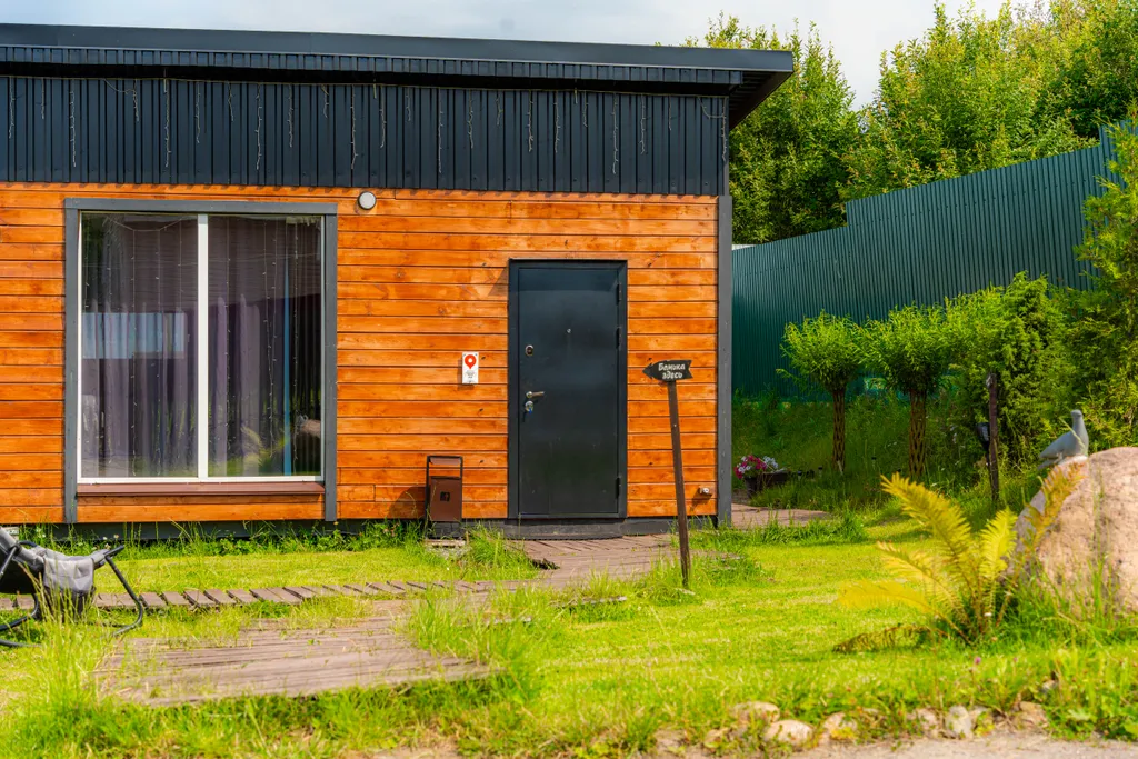 Скандинавский дом с баней