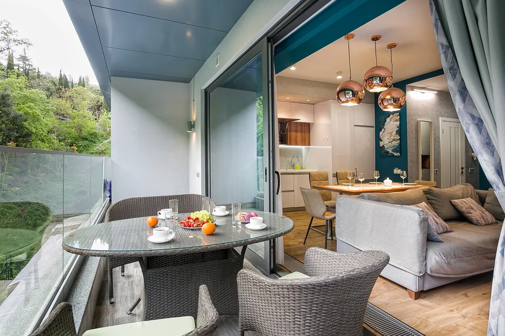 Студия с видом на бесконечную зелень