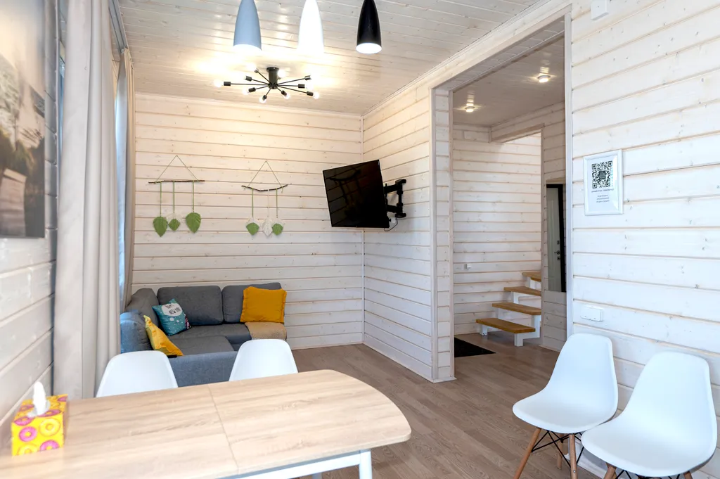 Дом с баней и банным чаном возле горнолыжных склонов Яхрома и Сорочаны