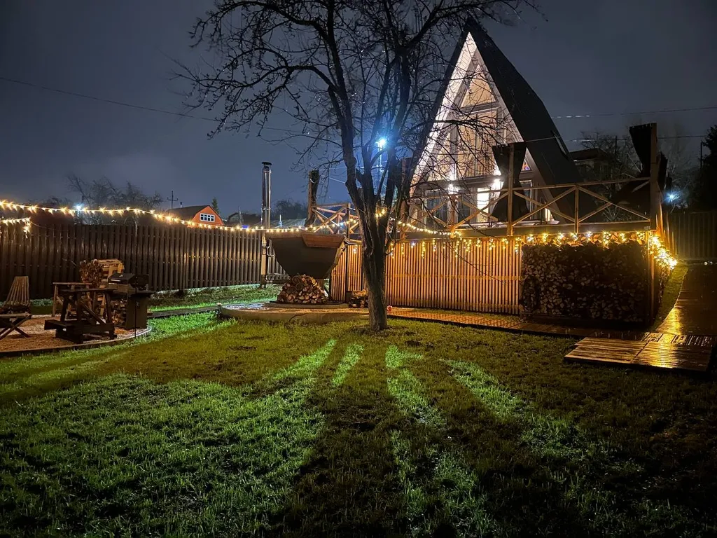 Дом афрейм с чаном