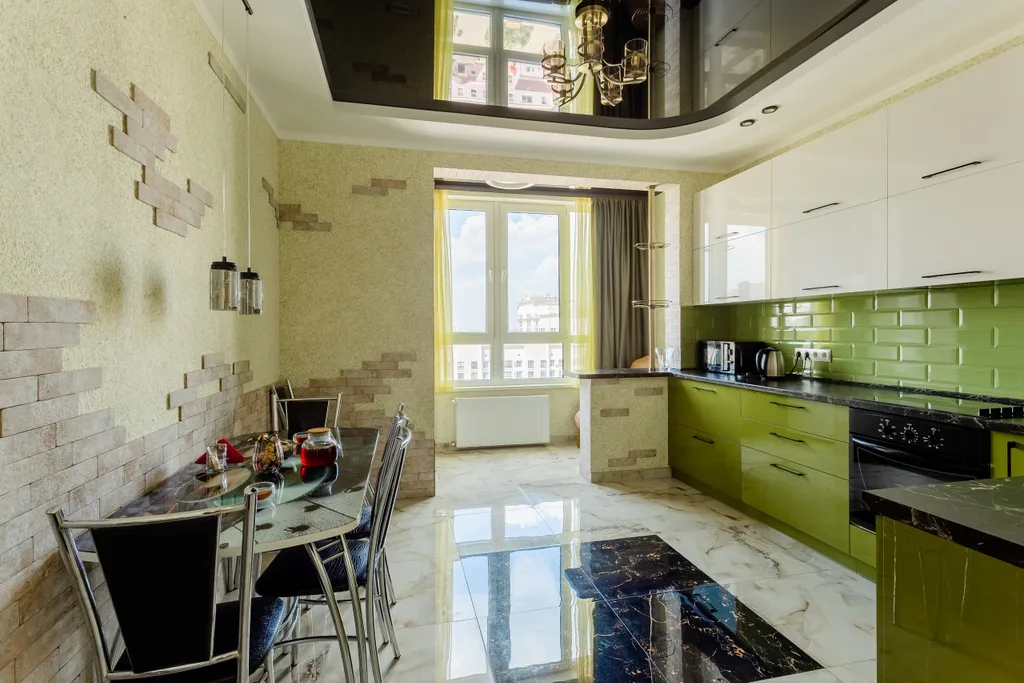 Квартира Квартира Black Square (Черный Квадрат) Современная двушка в элитном районе — Мирное