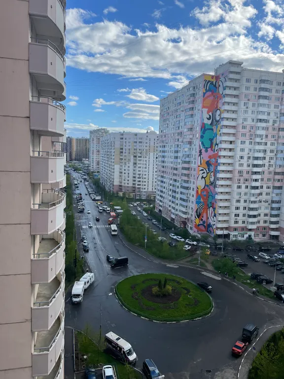 Студия с ванной и с панорамным видом Москвы