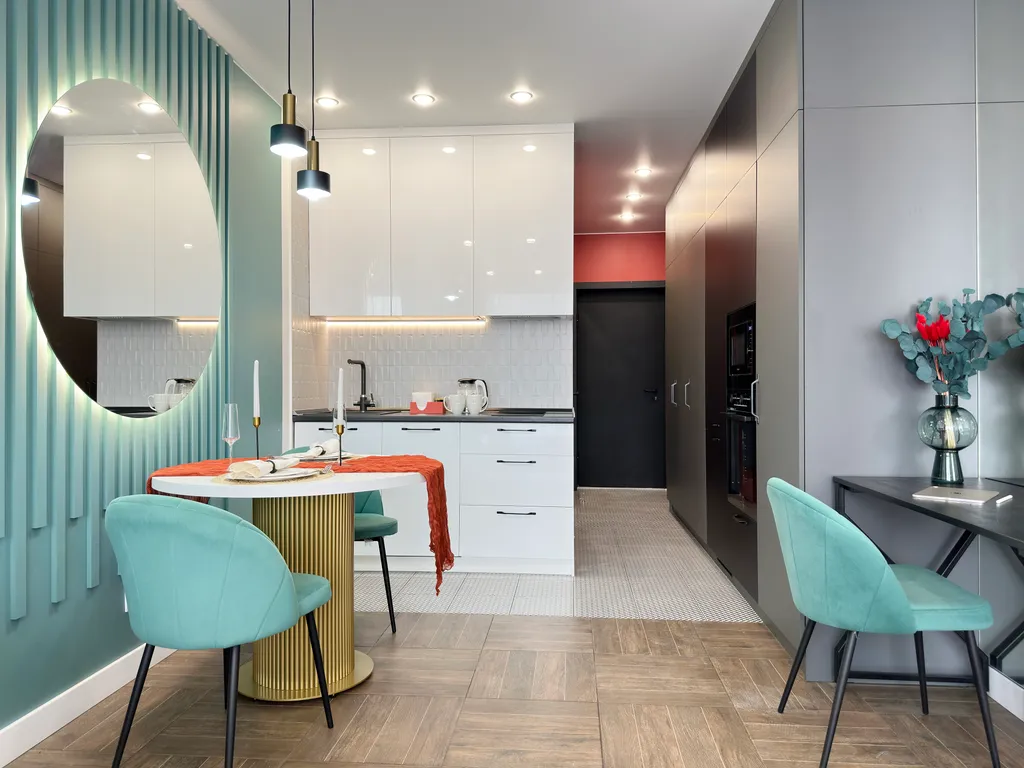 Квартира Квартира Дизайнерская студия для пары, вид на Москва-сити — Москва